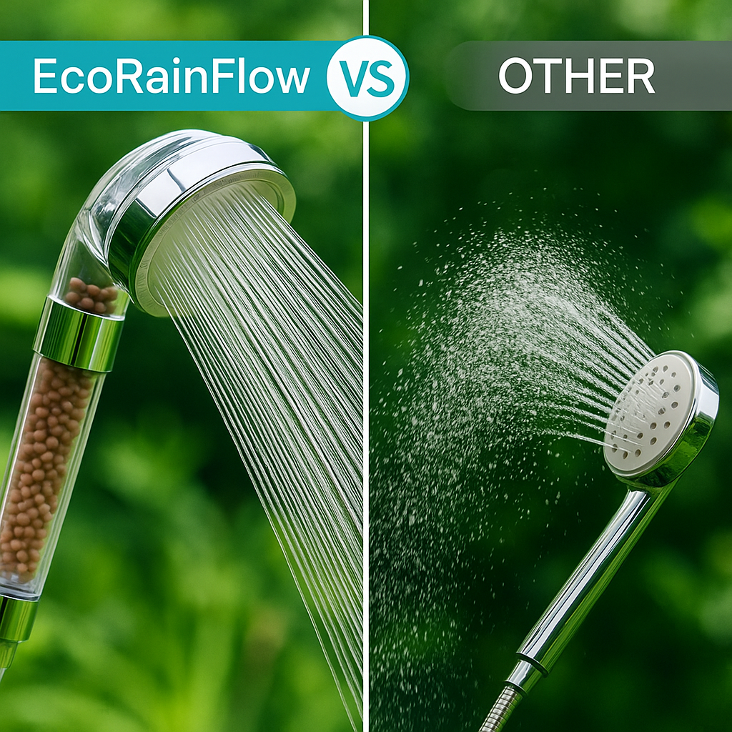power jet boost from EcoRainFlow VS other week shower head
